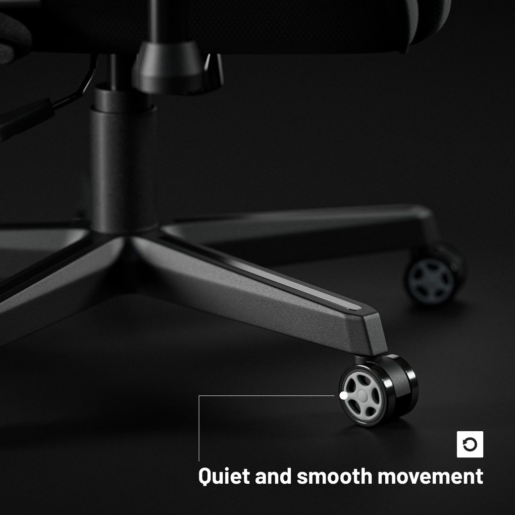 Scaun gaming Diablo X-Starter din țesătură gri