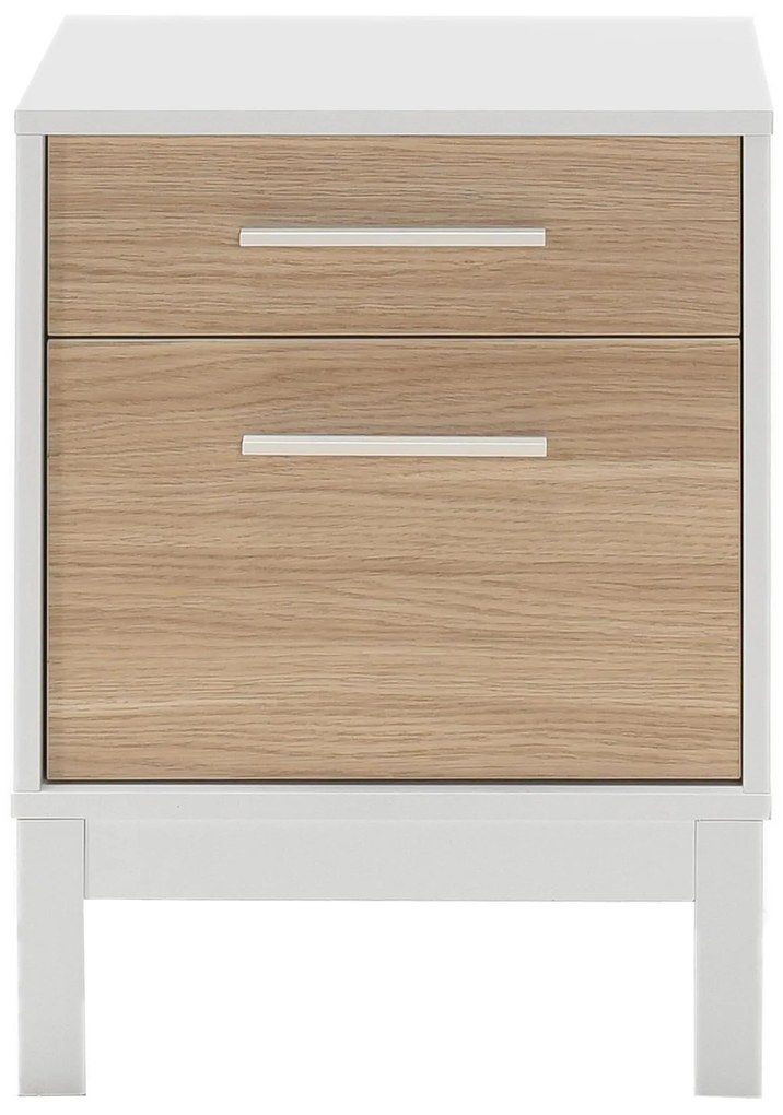 Noptieră Sivadu 2 (stejar + alb). 1094425