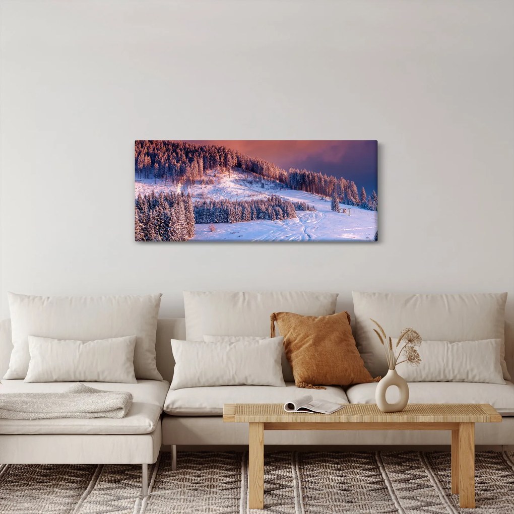 Tablou - Peisaj de iarnă (120x50 cm)
