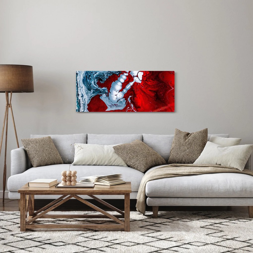 Tablou cu pete abstarcte (120x50 cm)