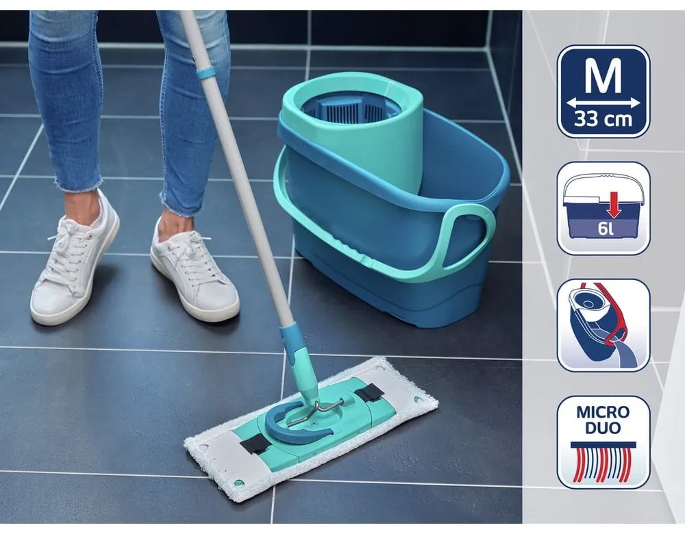Mop cu găleată și husă mop de rezervă Clean Twist M Ergo - LEIFHEIT