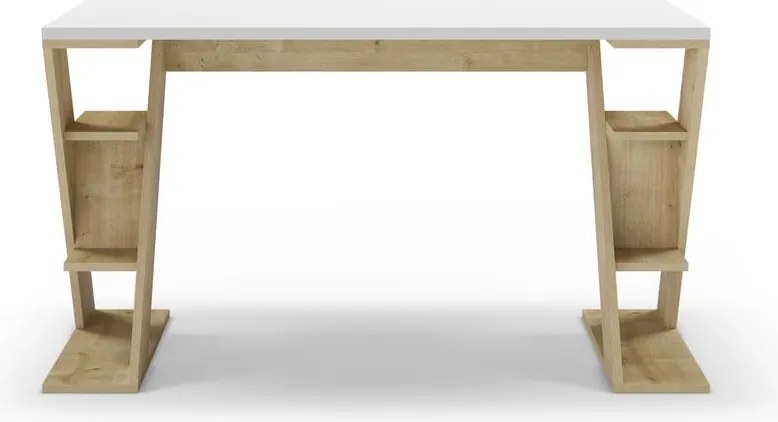 Birou cu blat alb 60x137 cm Butterfly – Marckeric