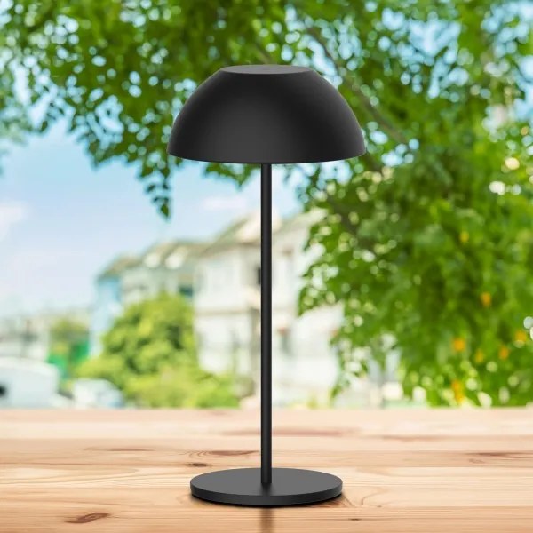 Lampă de birou LED TANZANIA, dimabilă, 1,8W, 5V USB, 1800 mAh, IP44, negru