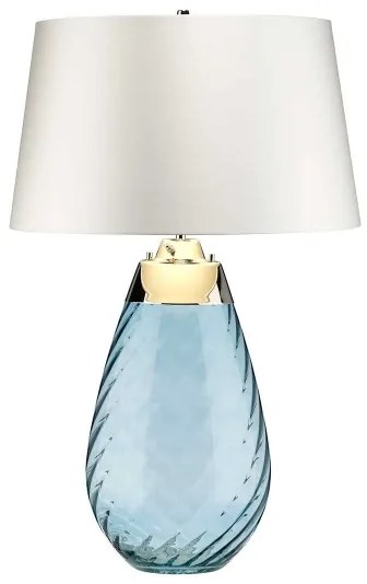 Lampă LED de masă Elstead LENA-TL-L-BLUE-OWSS LENA 1xE27/40W/230V 74 cm albastru/alb