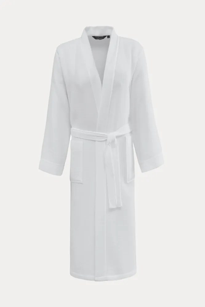 Halat de casă gofrat unisex PIQUE S Albastru / Blue