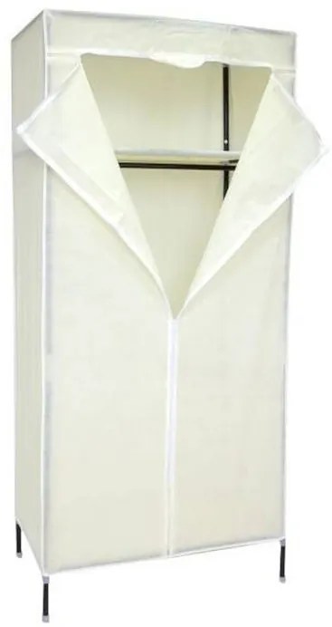Dulap textil pentru haine, Alb, 72x155 cm