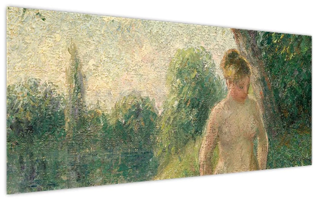 Tablou - Camille Pissarro, The Bather, reproducere (120x50 cm)