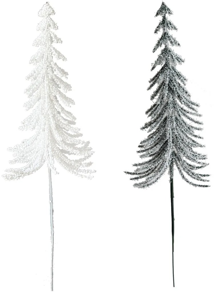 Decorațiuni de Crăciun Pom de Crăciun, mix de 2culori, înălțime 32 cm, SET DE 2 BUCĂȚI