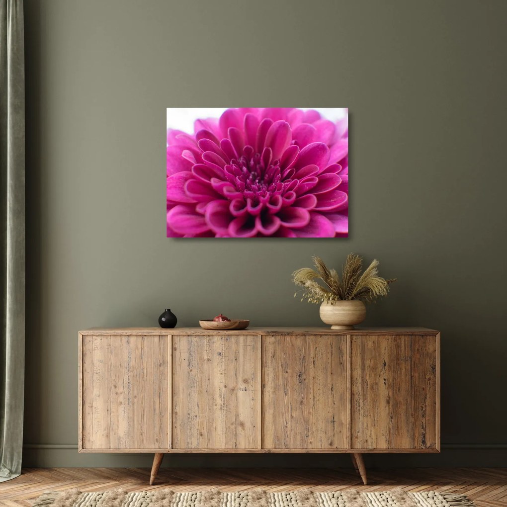 Tablou pe sticlă cu floare (70x50 cm)
