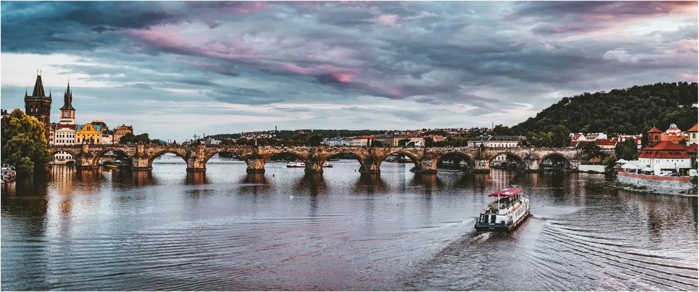 Tablou cu Vltava (120x50 cm)