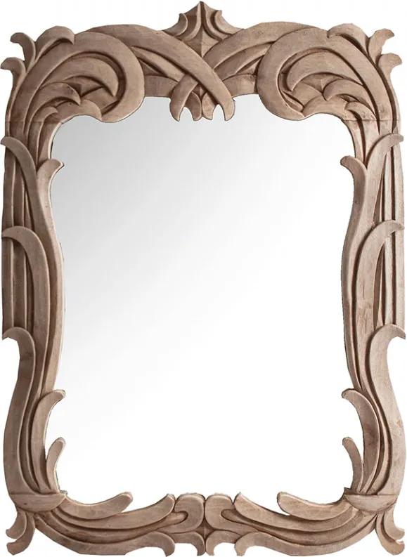Oglinda dreptunghiulara maro din lemn 90x120 cm Damina Vical Home