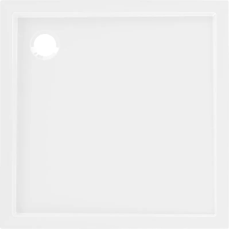 Mexen Flow cadă de duș pătrată slim 120 x 120 cm, alb lucios - 46S101212