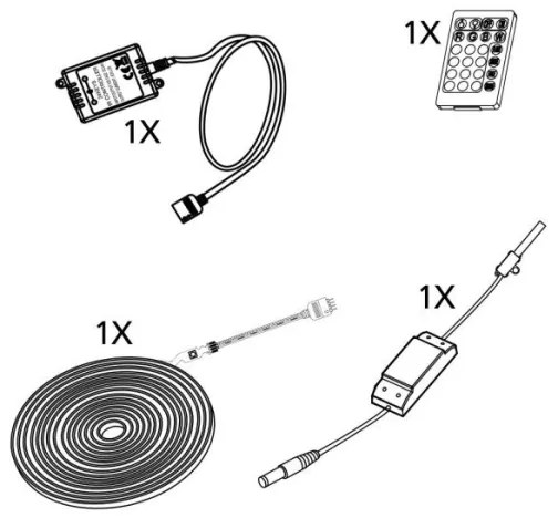 Bandă LED dimabilă 5m LED/23W/24/230V 2700-6500K Eglo 99722 + telecomandă