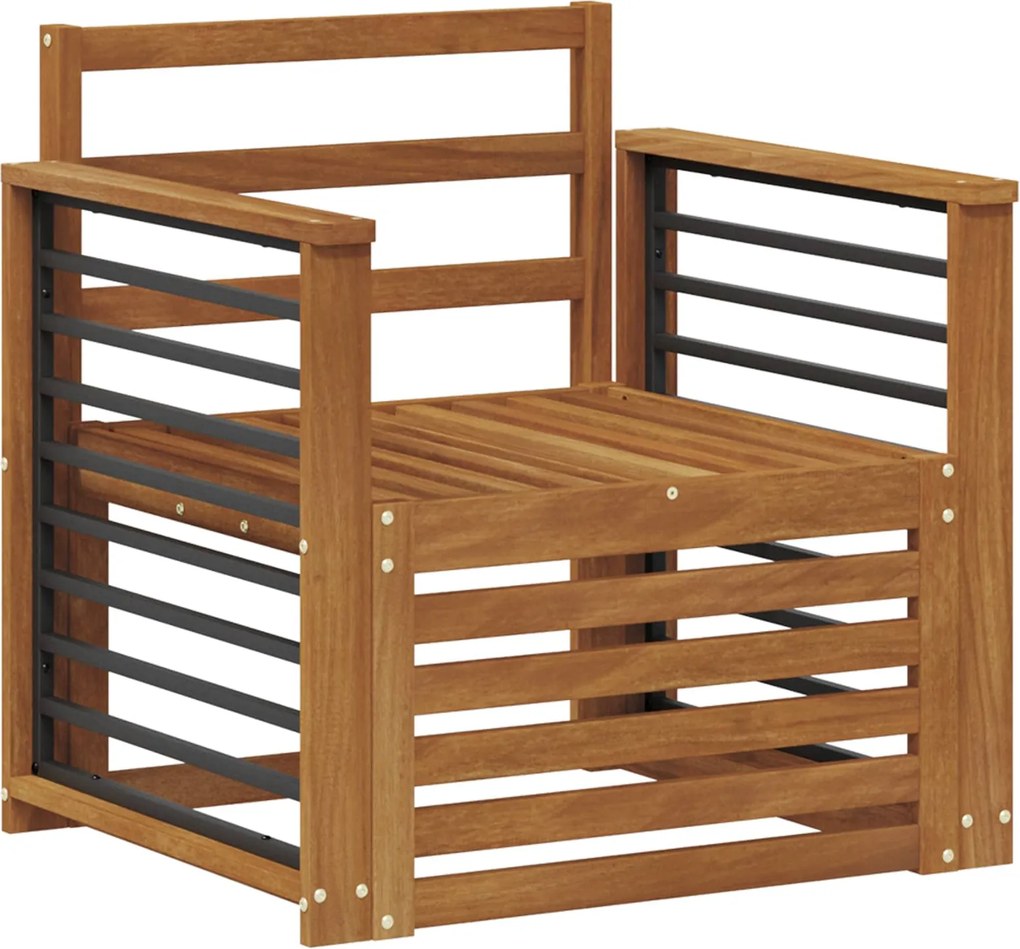 vidaXL Set de canapele de exterior natural 71 x 63 x 73 cm