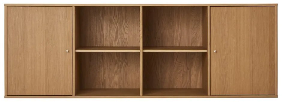 Comodă în culoare naturală joasă cu aspect de lemn de stejar suspendată 176x61 cm Mistral – Hammel Furniture