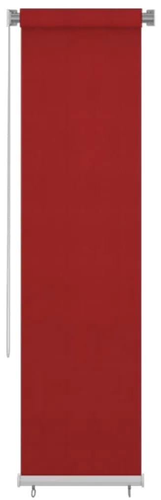 Jaluzea tip rulou de exterior, rosu, 60x230 cm, HDPE 60 x 230 cm