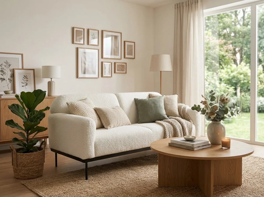 Canapea de design alba ANDERSON