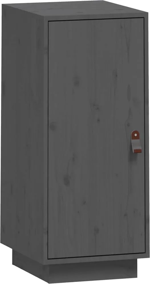 vidaXL Dulap, gri, 34x40x75 cm, lemn masiv de pin