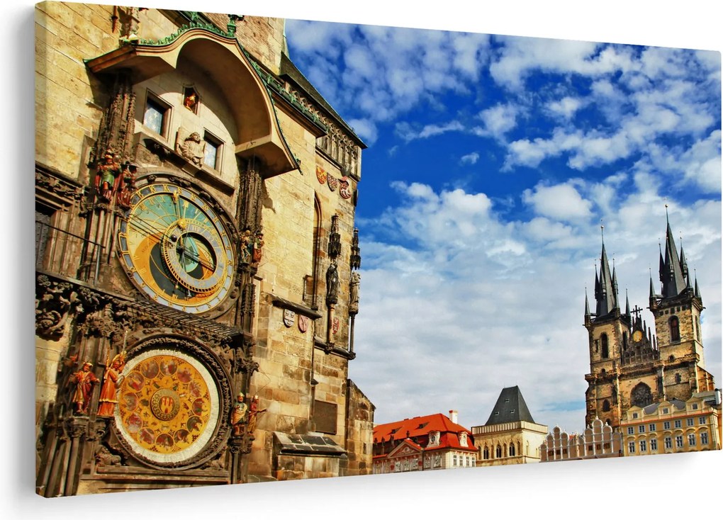 Tablou - Ceasul astronomic din Praga (90x60 cm)