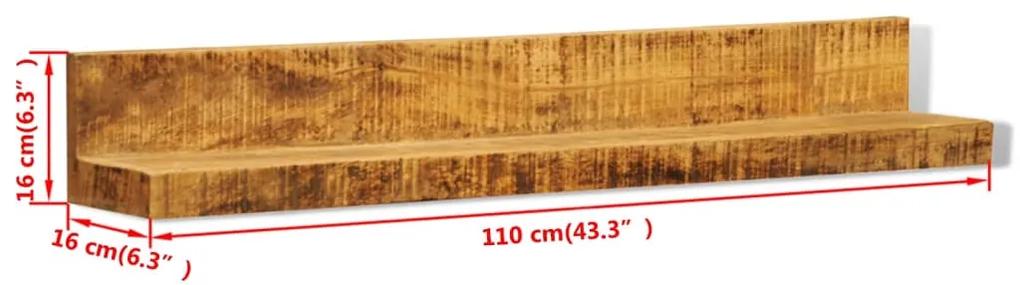 Etajera din lemn masiv cu montare pe perete, 2 buc