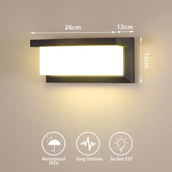 BRILAGI BRICKY Aplica de perete pentru exterior LED RGBW 1xE27/12W/230V antracit IP54