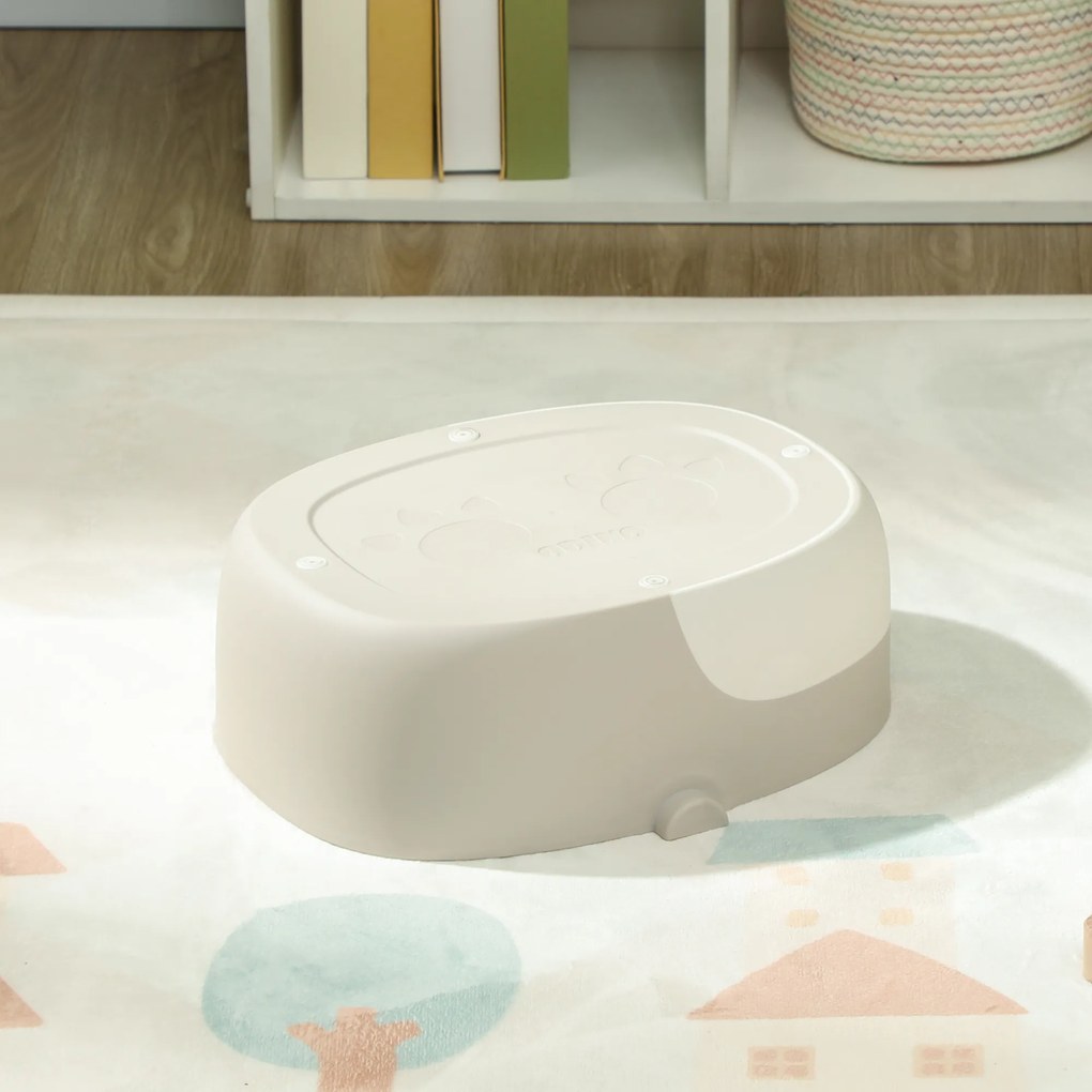 AIYAPLAY 3-în-1 Oliță pentru copii, scaun detașabil, tapițerie din piele ecologică, până la 50 kg, 6 luni până la 6 ani, Gri | Aosom Romania