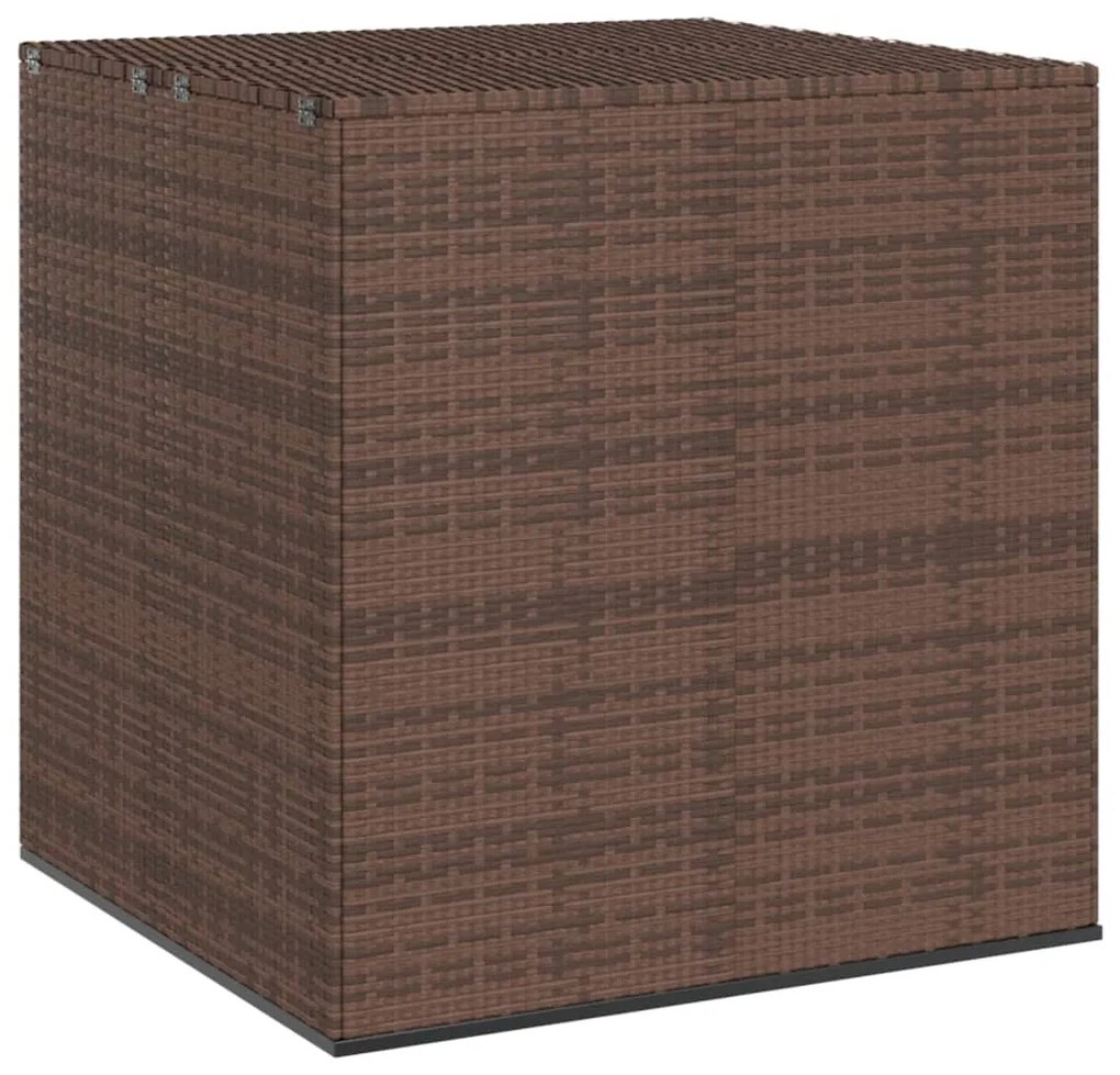 vidaXL Ladă grădină pentru perne, maro, 100x97,5x104 cm, ratan PE