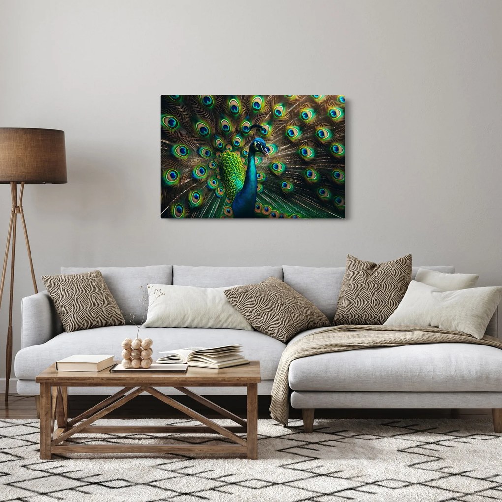 Tablou – Păun (90x60 cm)