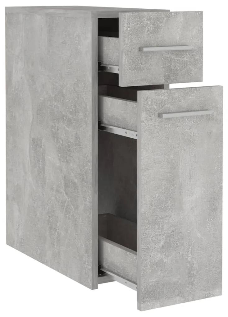 Dulap de farmacie, gri beton, 20x45,5x60 cm, PAL 1, Gri beton