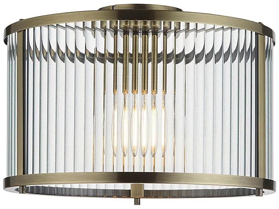 Endon 106265 - Plafonieră RIDGETON, 1xE27/10W/230V, finisaj alamă