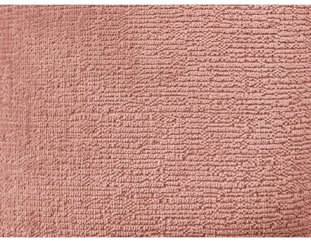 Colțar roz cu tapițerie din chenille (cu colț pe partea stângă/în formă de ”L”) Whesley – Bobochic Paris