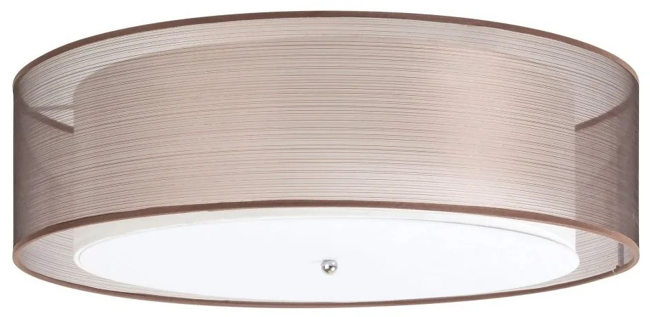 Plafoniera design modern, finisaj crom/ maro, diametru 49,5cm, Anastasia 2634 RX