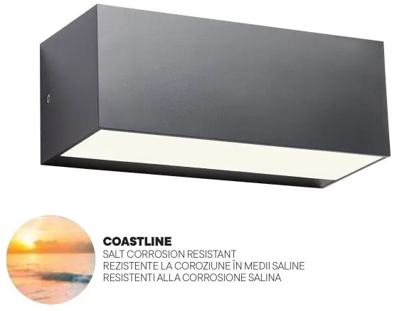 Redo 90154 - Aplică perete exterior LED LAMPRIS 1xLED/12W/230V IP65