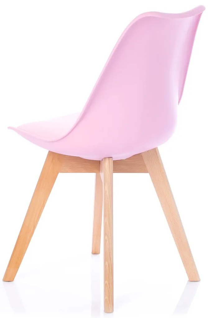 Scaun de masa Culoare roz/fag, BALI MARK