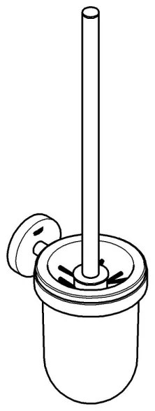 GROHE 411852430 - Set de curățare WC START, 398 × 121 mm, negru