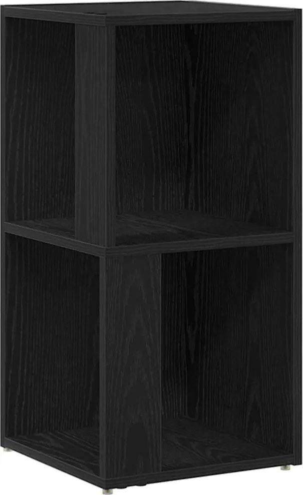 vidaXL Rafturi de colț Stejar Negru 33 x 33 x 67 cm Lemn compozit