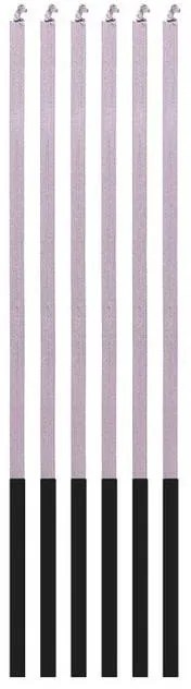Colorat Magic Flame Lilac, Lumânare de tort lila, set de lumânări 6 buc