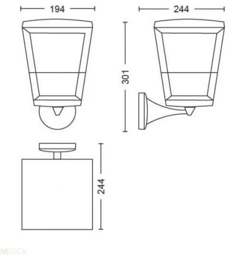 Philips Hue ECONIC 17439/30/P7 LED RGBW 15W 230V IP44 iluminat exterior