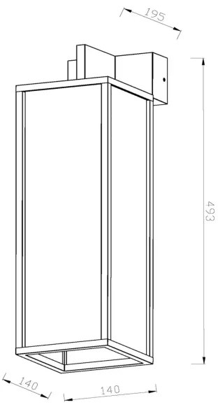 Aplică de exterior Lucide 27806/01/30 LAURENS 1xE27/40W/230V IP54 negru