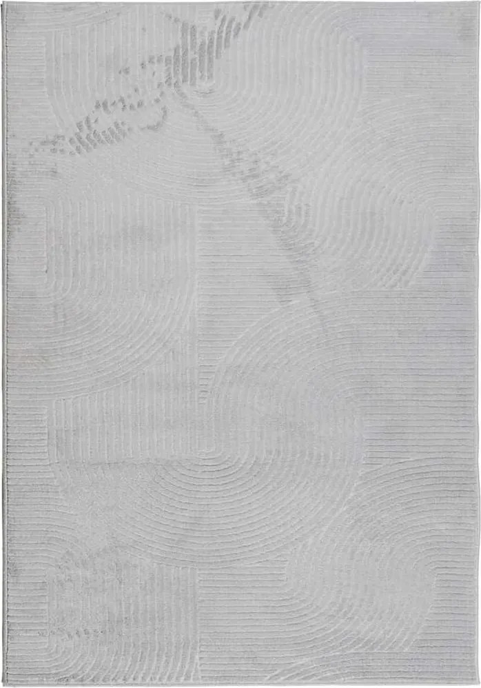 vidaXL Covor IZA aspect scandinav, cu fire scurte, gri, 160x230 cm