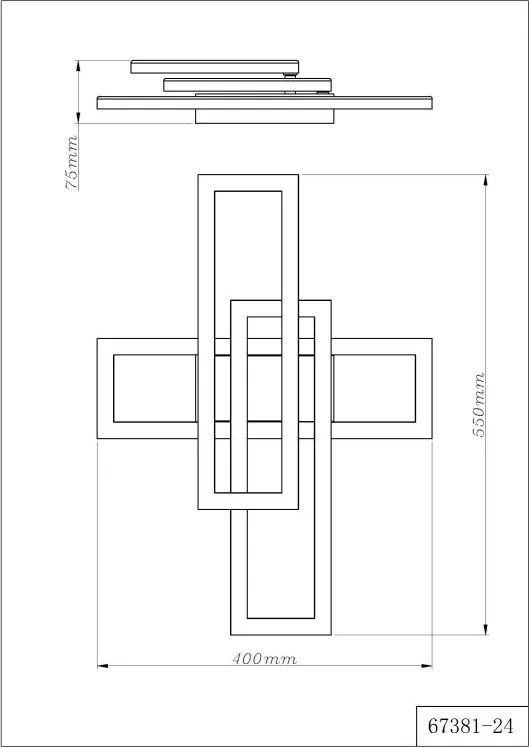 Plafoniera LED design modern WILTON