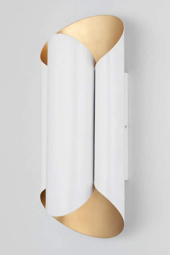 Aplica de perete design modern BANKS alb/auriu