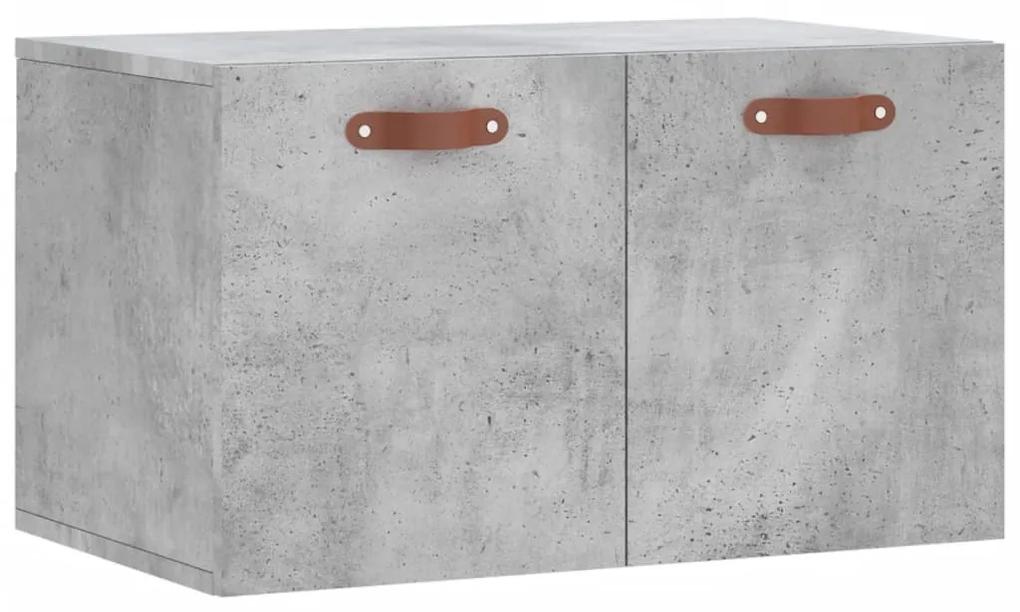 830000 vidaXL Dulap de perete, gri beton, 60x36,5x35 cm, lemn prelucrat