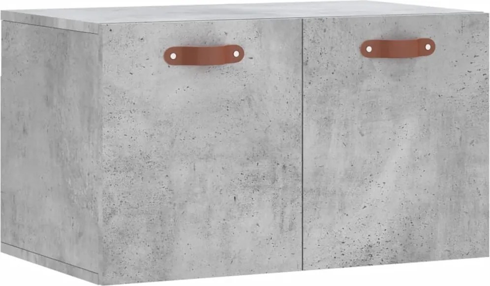 vidaXL Dulap de perete, gri beton, 60x36,5x35 cm, lemn prelucrat