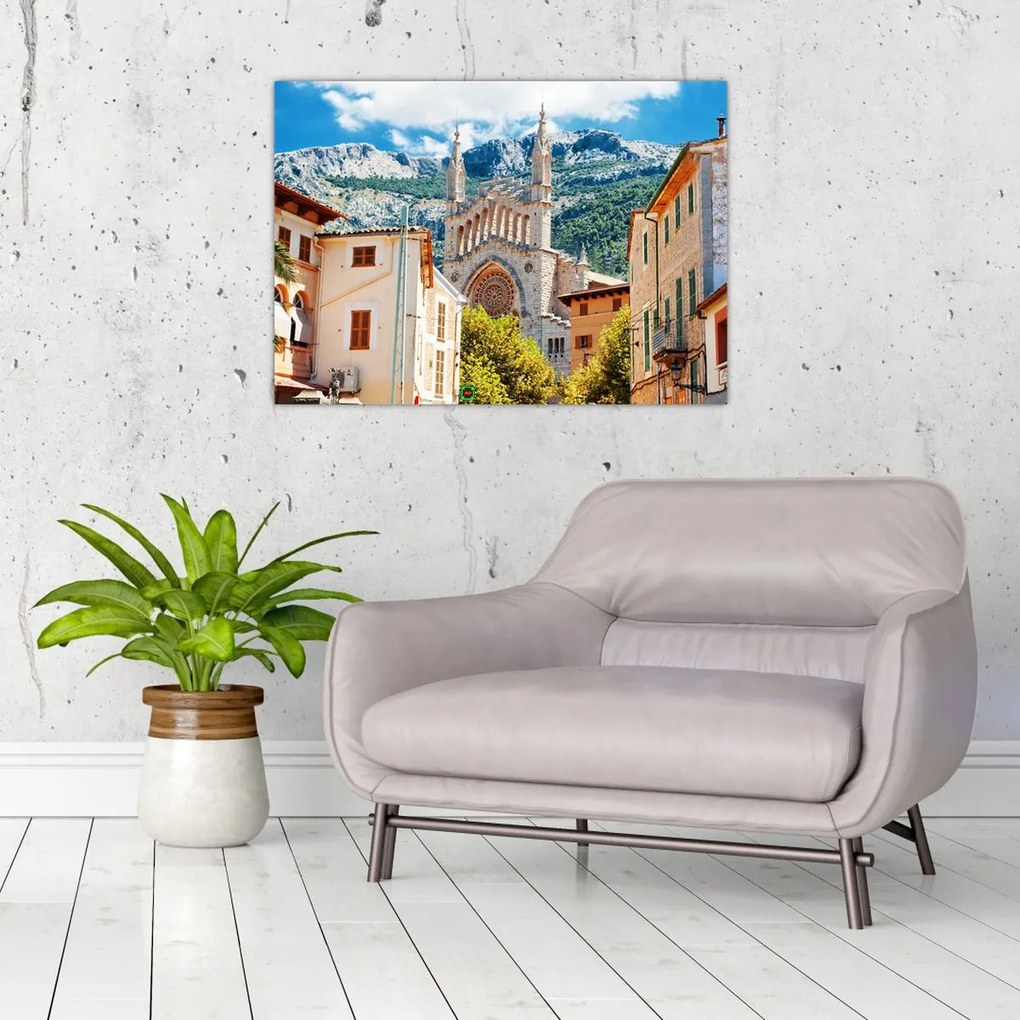 Tablou pe sticlă - Sóller, Mallorca (70x50 cm)