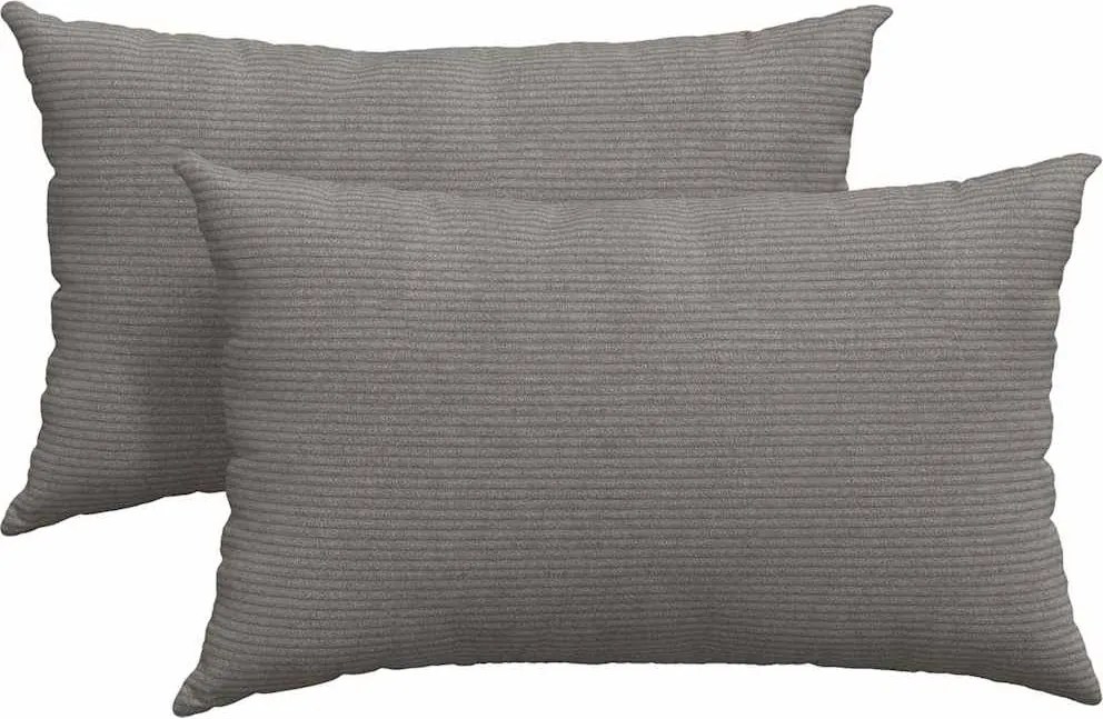 vidaXL Perne pentru canapea 2 pcs Gri deschis 50 x 30 cm