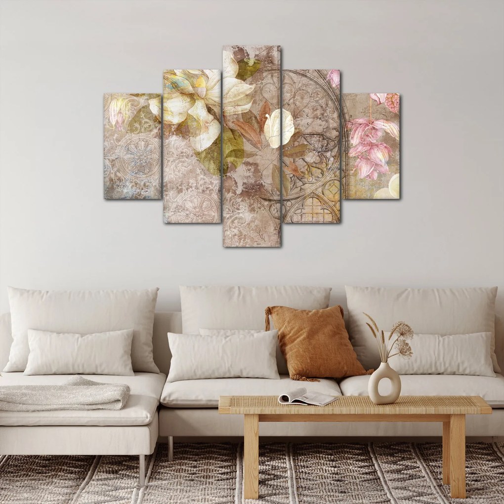 Tablou - Ornament de flori (150x105 cm)