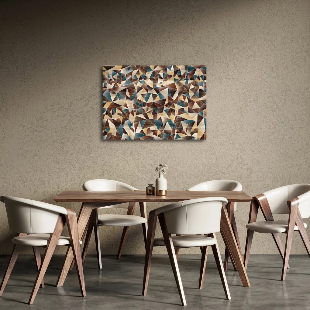 Tablou - Triunghiuri (70x50 cm)