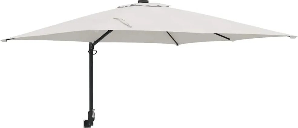 vidaXL Parasol de Grădină Nisipiu 248,5 x 247,5 x 160 cm