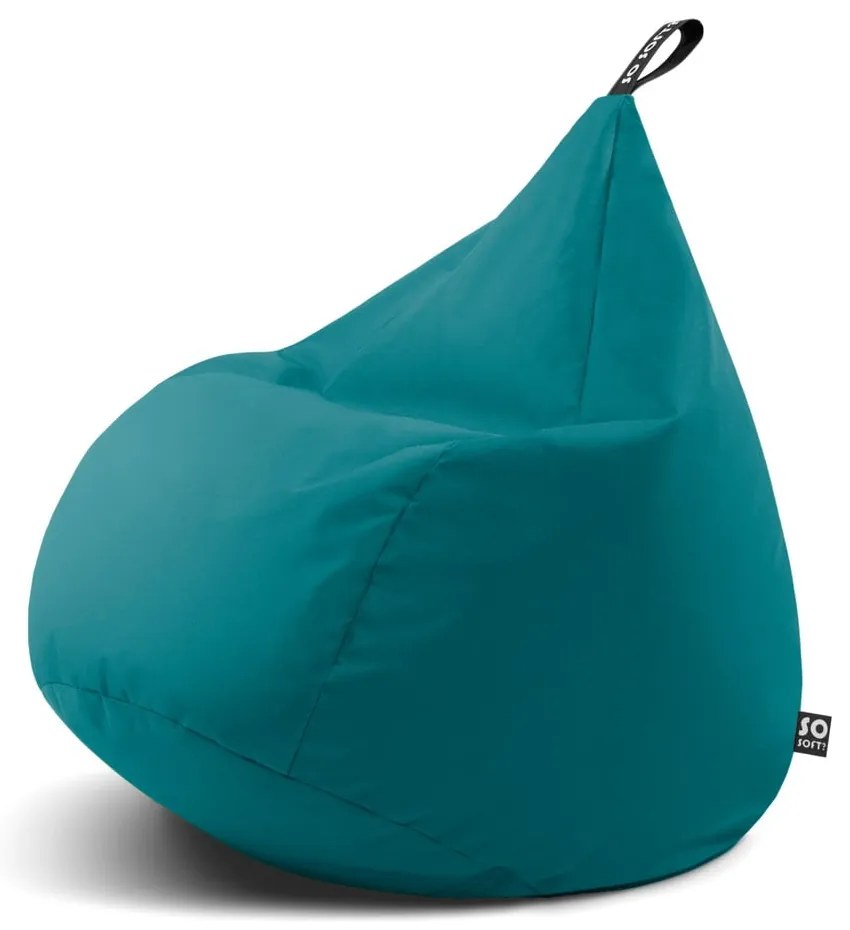 Fotoliu bean bag turcoaz Drop XL – So Soft?